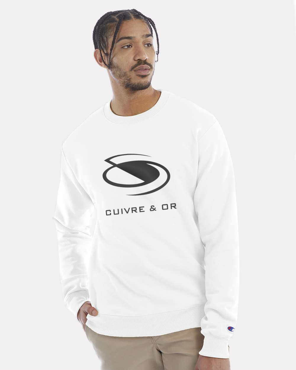 CREWNECK CHAMPION CUIVRE ET OR