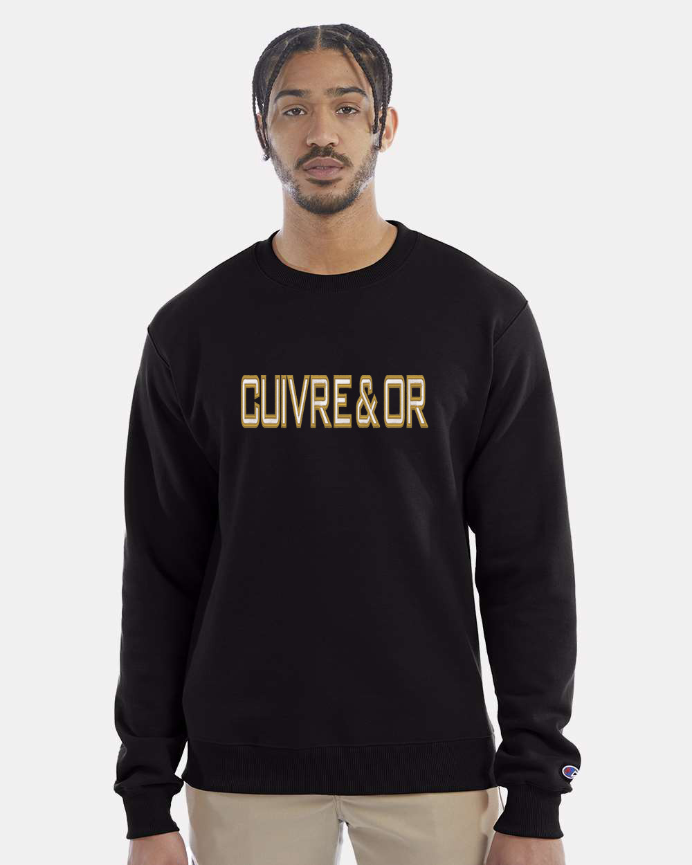 CREWNECK CHAMPION BRODERIE
