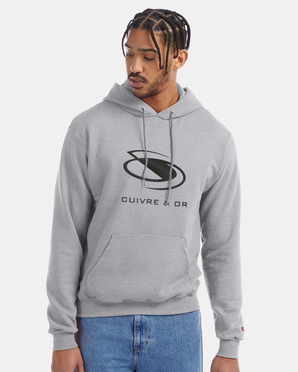 HOODIE CHAMPION CUIVRE ET OR